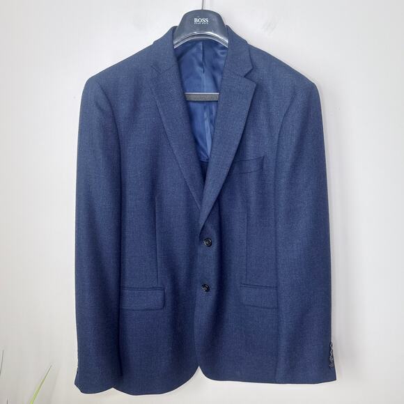 Lauren Ralph Lauren Men's Wool Navy 44R Single-Breasted Blazer‎ Corporate - Picture 1 of 11